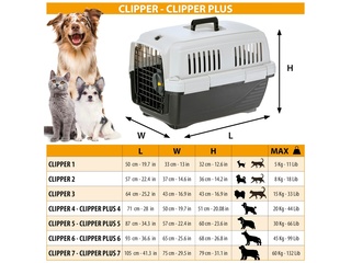 Ferplast Reismand Clipper 3  Kattenvervoersbox Zwart