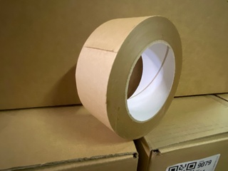 Ca. 135x Rol papier plakband, bruin