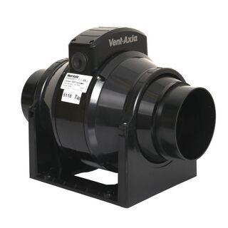 2x Buisventilator 100mm mixed flow met timer Vent-Axia