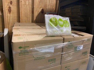 Ca. 8000x Eco products Lepels