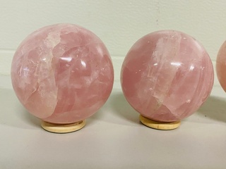 4x Rozenkwarts bollen