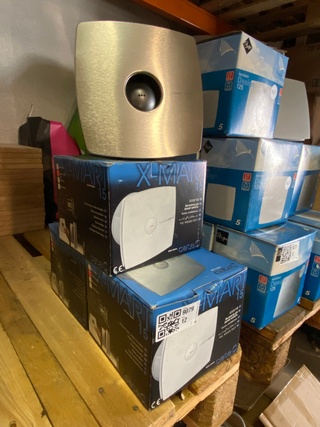 3x Badkamerventilator X-MART 15 INOX T rvs