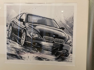 Mooie BMW zeefdruk van de bekende kunstenaar Eric Jan Kremer