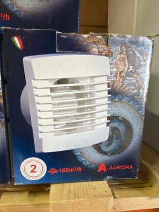 5x Badkamerventilator  Ø120mm Aurora
