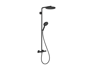 Hansgrohe Raindance S 240 PowderRain 1jet Showerpipe Mat Zwart