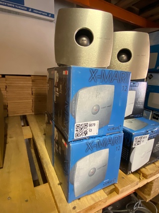 3x Badkamerventilator X-MART 15 INOX T rvs