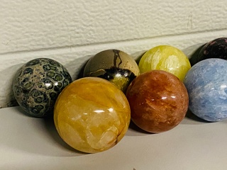 9x Diverse bollen