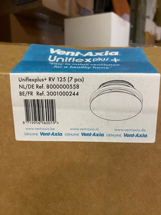 4x Vent-Axia Uniflexplus+ regelbaar ventiel 125 mm