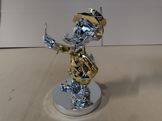 Dagobert Duck Beeld, Lior24, Goud / Zilver