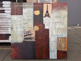 17x Canvas schilderij modern 80×80, PV 076