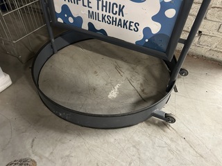 Reclamebord verrijdbaar