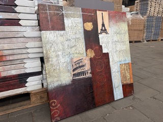 17x Canvas schilderij modern 80×80, PV 076