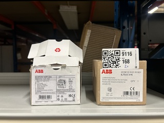 2x Zekering lastschakelaar ABB