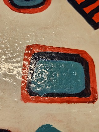 Acryl op doek, Tonnie Voorn, “Mannetje”