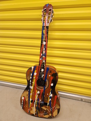 Gitaar, Tonnie Voorn, Mixmedia, 2010