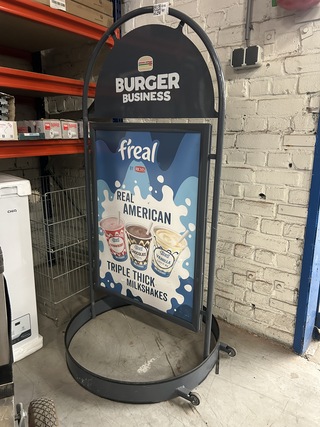 Reclamebord verrijdbaar