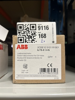 2x Zekering lastschakelaar ABB
