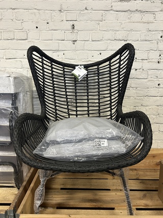 Stoel 77x106x8,5 cm, Karwei, Bobbi, zwart