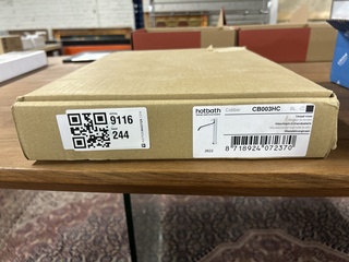 Wastafelmengkraan, Hotbath, CB003HC, mat zwart