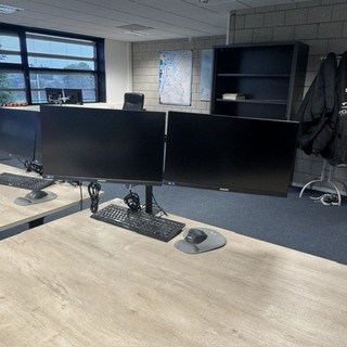 Monitorsteun met 2x monitor, Philips, 245B
