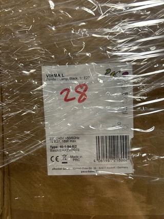 Pallet met 28 stuks design verlichting, Paco Home