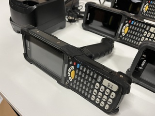 6x Handheld computer, 10x accu, 2x acculader Zebra, MC930B