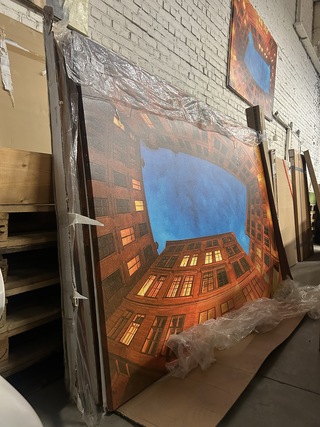 4x Schilderij