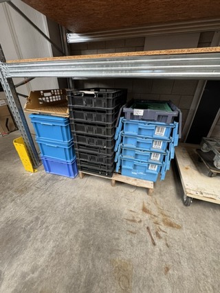 Partij magazijnbakken
