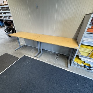 2x Tafel, Ikea, effectiv, beuken/grijs