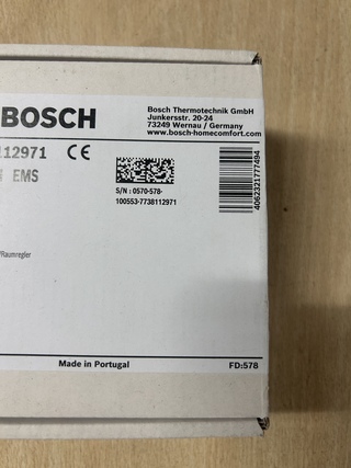Modulerende kamerthermostaat, Bosch, CR 11 H EMS