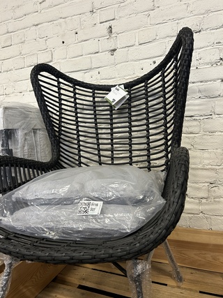 Stoel 77x106x8,5 cm, Karwei, Bobbi, zwart