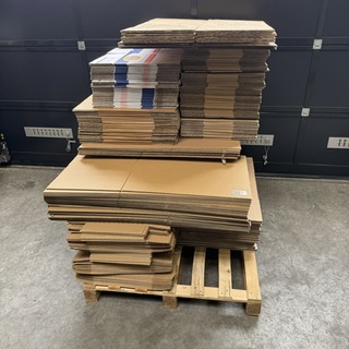 Pallet kartonnen dozen