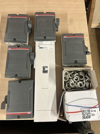 9x Werkschakelaars, ABB