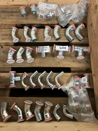 Ca. 40x Persfittingen, Geberit