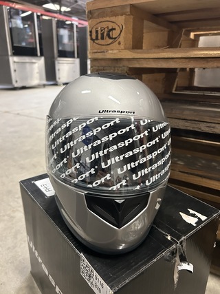 Motorhelm maat L, Ultrasport, grijs