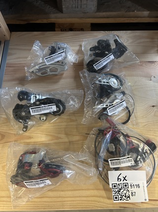 6x Achterversnelling, trigger set, W.o. SRAM X0