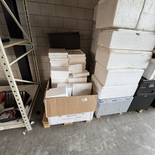 3x Pallets eps koelboxen