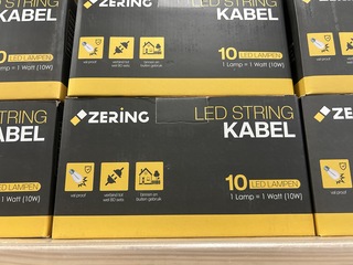 7x Led string kabel 10 led lampen, Zering