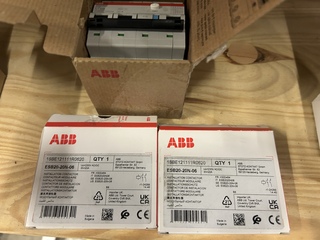 Ca. 11x ABB schakelmateriaal w.o. aardlekautomaten