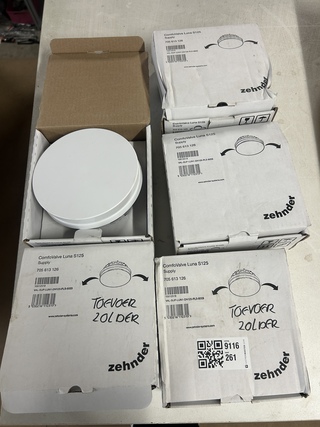 5x Toevoerventilatieventiel, Zehnder, ComfoValve Luna S125