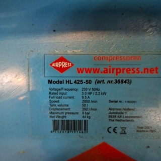Compressor Airpress, HL 425-50, bouwjaar 2021