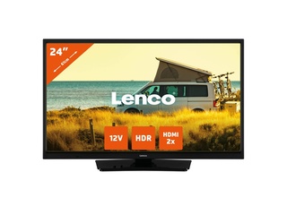 Lenco LED2423BK  24 LED Televisie met 12V Adapter  Zwart