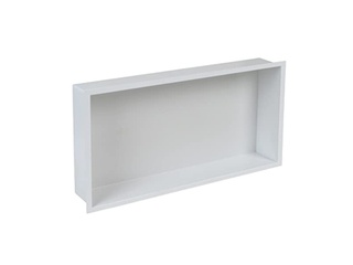 Plieger Inbox 60x30x7.5cm inbouwnis met flens waterproof Wit