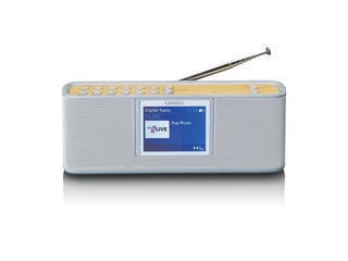 Lenco PDR046GY  Eco DAB Radio Wit/Bamboe