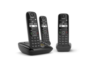 Gigaset AS690AR Trio Telefoon antwoordapparaat Zwart