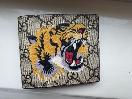 Wallet, Gucci, GG Supreme Tiger, Multicolor