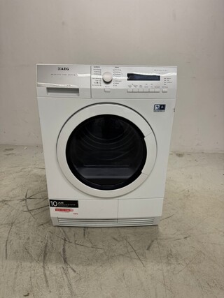 Wasdroger AEG, T76785NIH, wit (glazen deur)