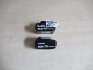 2x Accu’s Makita, BL1830 18V