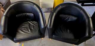 2x Fauteuil, Ikea, Tullsta, Zwart