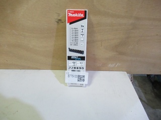 9-Dlg Kracht doppenset Makita, E-16645
